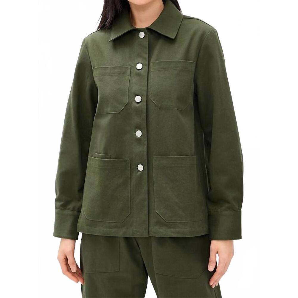 NEW SECULAR brea lightweight jacket in olive green